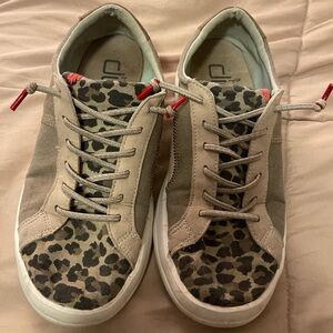 Hey Dude Tan and Leopard Print Women's Sneakers